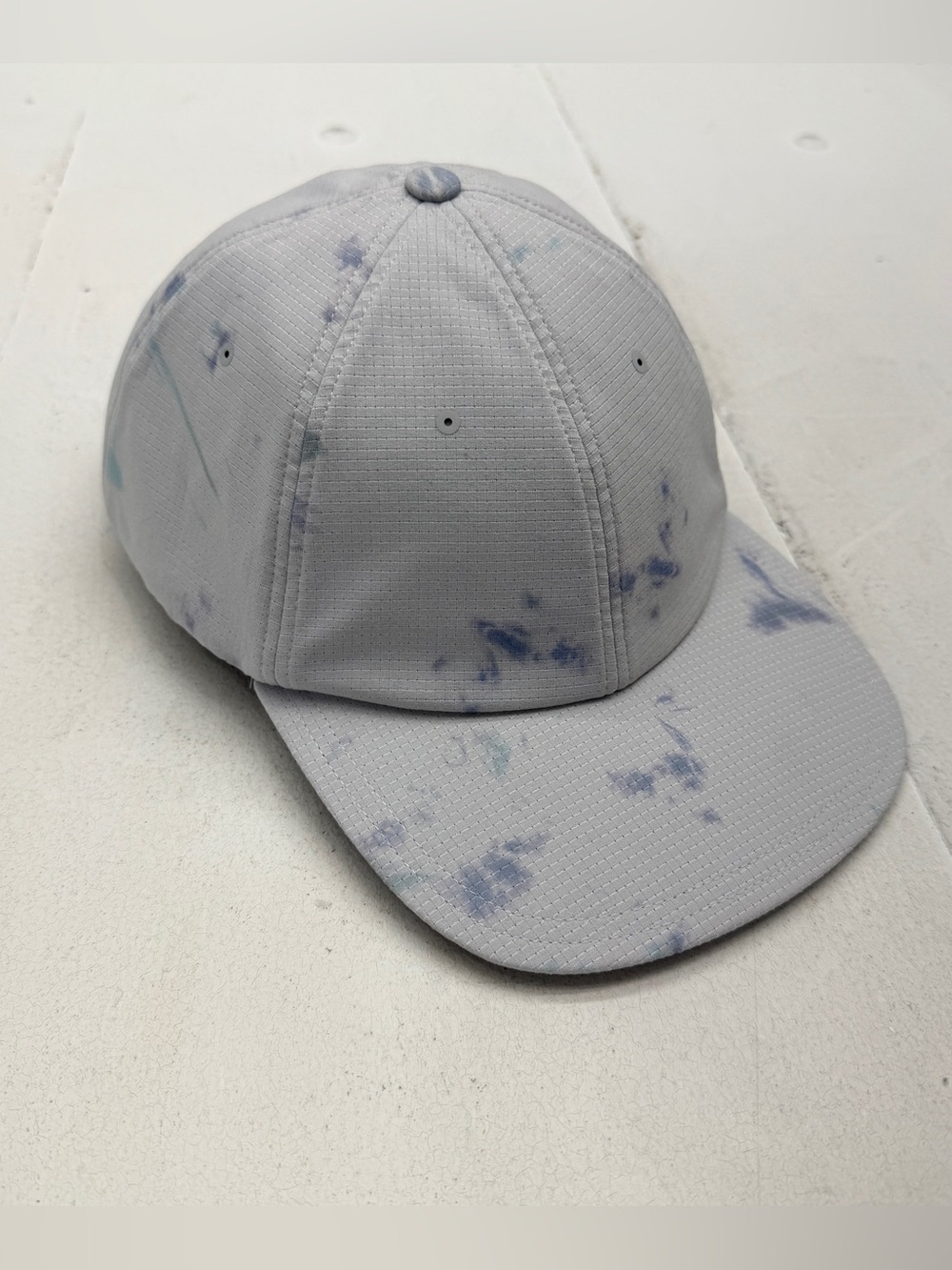 lululemon athletica men's days shade ball cap diffuse dye print blue multi